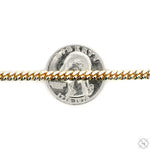 14k Gold Two Tone Diamond Cut Miami Cuban Link Chain 70383 - Image 5