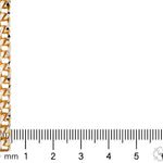 14K Two Tone Gold Diamond Cut Franco Chain 70384 - Image 6