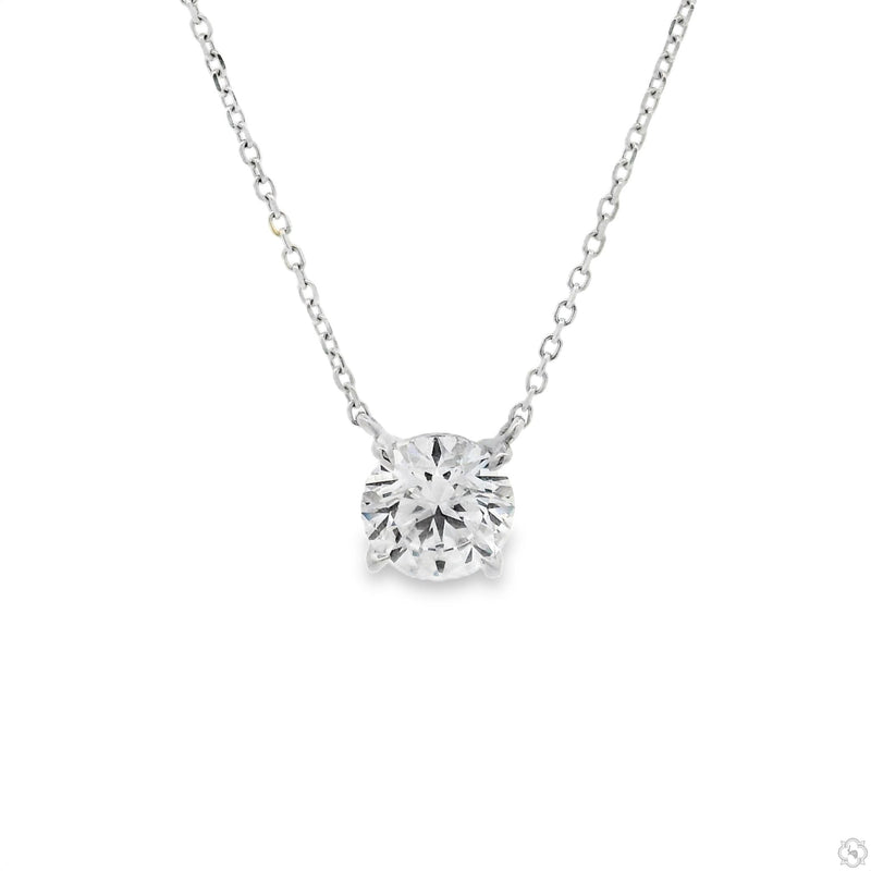 3 Ct Round Cut Diamond Necklace 70392 - Image 1