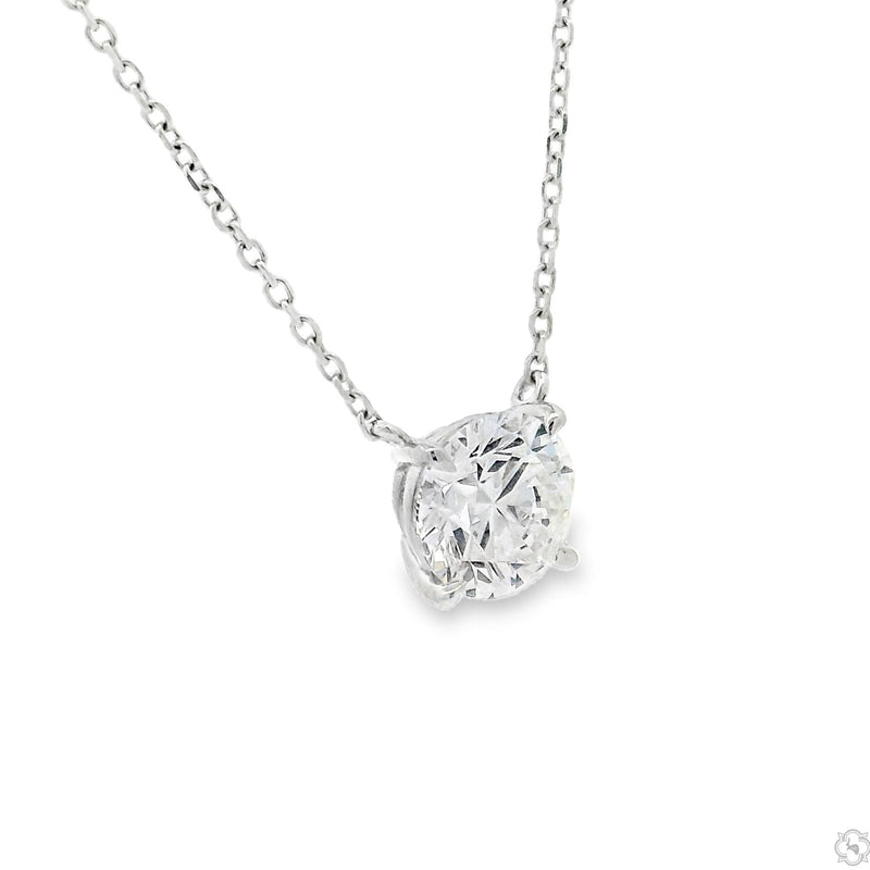 3 Ct Round Cut Diamond Necklace 70392 - Image 2