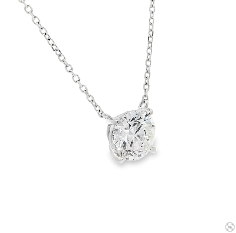 3 Ct Round Cut Diamond Necklace 70392 - Image 2