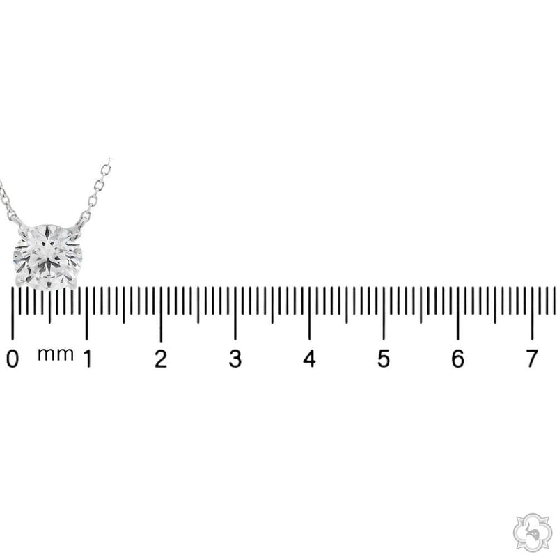 3 Ct Round Cut Diamond Necklace 70392 - Image 7