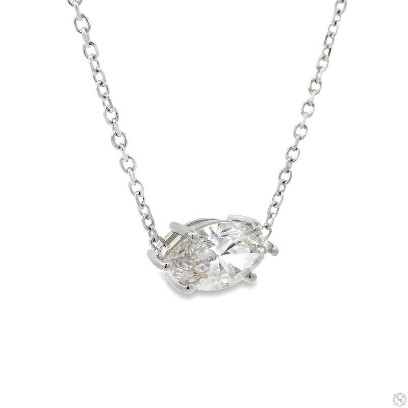 Marquise Cut Diamond Necklace 70393 - Image 2