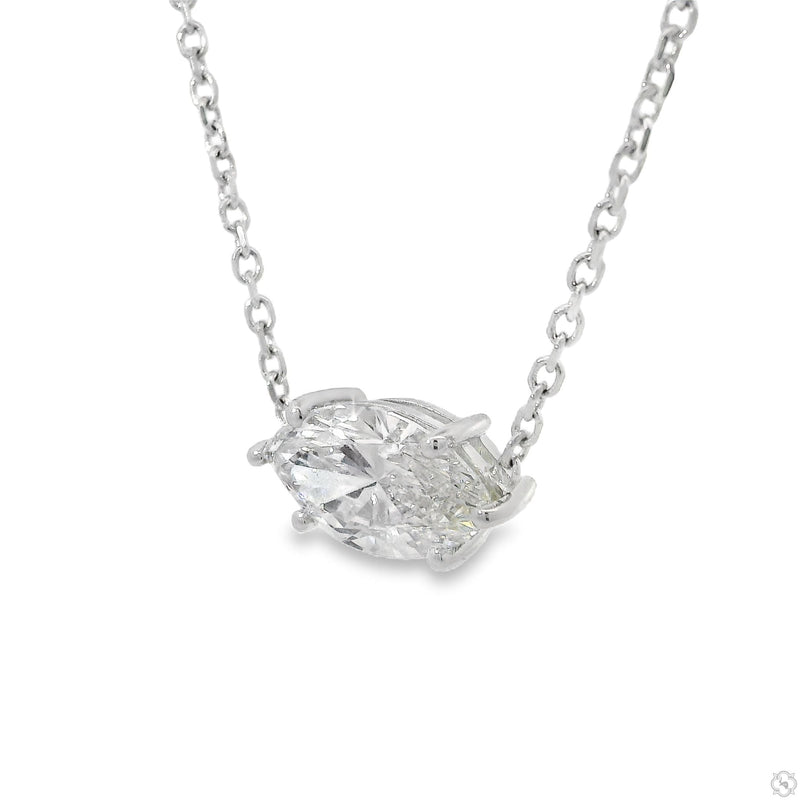 Marquise Cut Diamond Necklace 70393 - Image 4