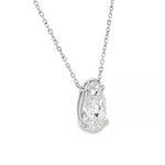 5 CT Pear Shape Diamond Necklace 70394 - Image 2