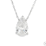 5 CT Pear Shape Diamond Necklace 70394 - Image 6