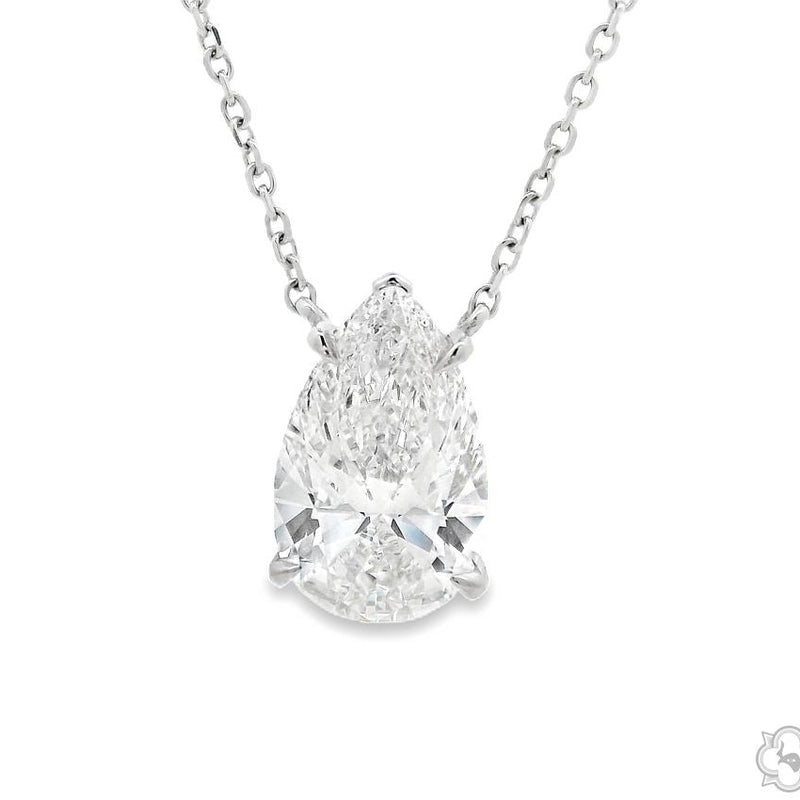 5 CT Pear Shape Diamond Necklace 70394 - Image 6