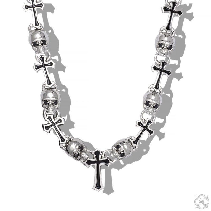Black Diamond Life and Death Skull Cross Chain 70399 - Image 2