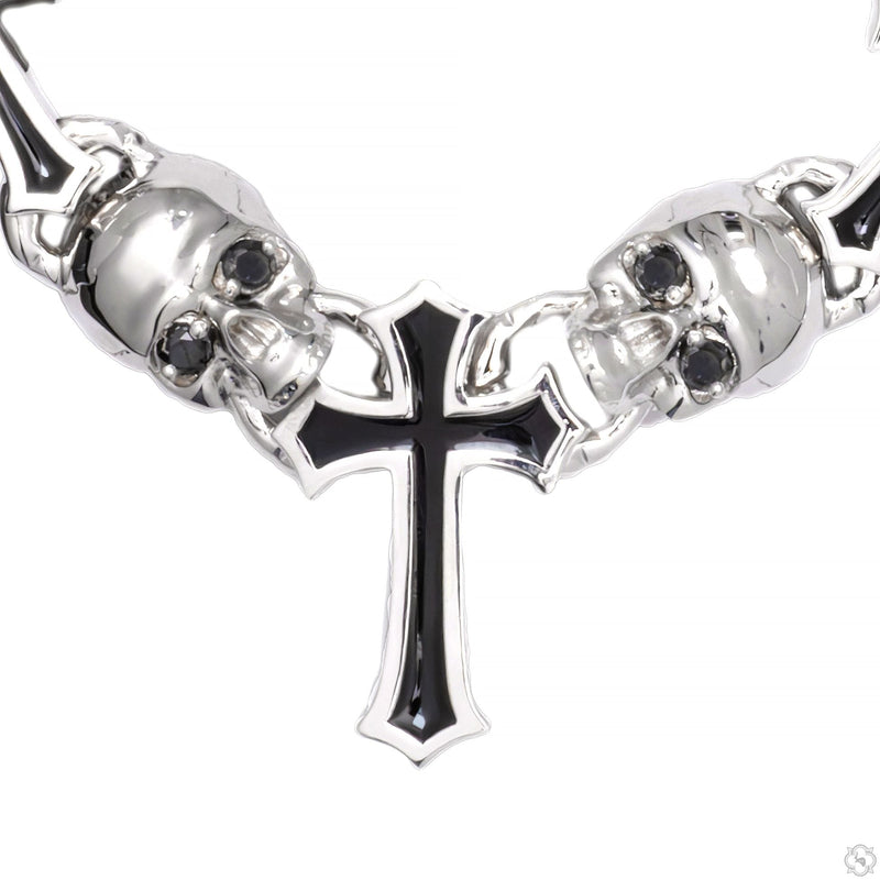 Black Diamond Life and Death Skull Cross Chain 70399 - Image 3