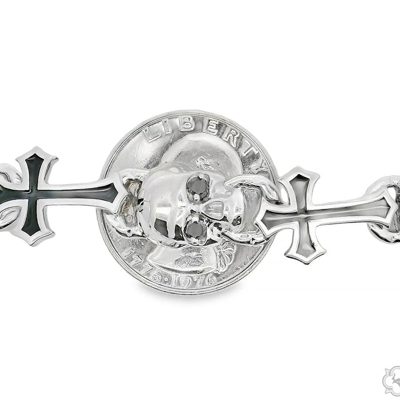 Black Diamond Life and Death Skull Cross Chain 70399 - Image 8