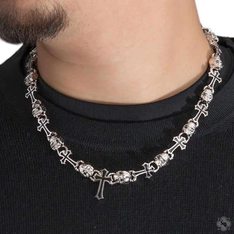 Black Diamond Life and Death Skull Cross Chain 70399 - Image 10