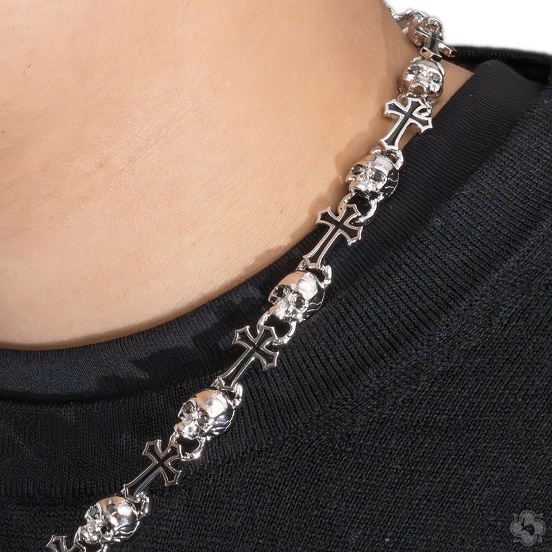Black Diamond Life and Death Skull Cross Chain 70399 - Image 11