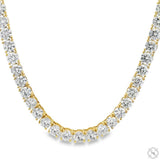 14K Gold 80 Pointer Lab-Grown Diamond Tennis Chain 20 Inches 70401