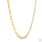 14k Yellow Gold Solid Cable Link Chain 2mm 18 Inches 70443 - Image 3