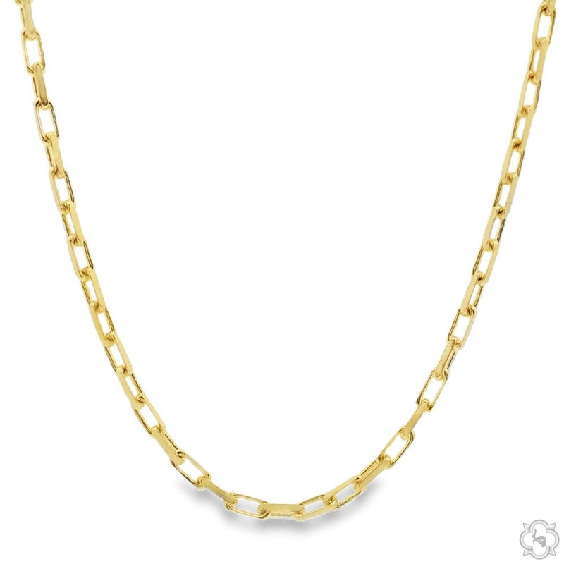 14k Yellow Gold Solid Cable Link Chain 2mm 20 Inches 70444 - Image 1