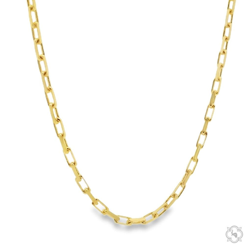 14k Yellow Gold Solid Cable Link Chain 2mm 24 Inches 70446 - Image 2