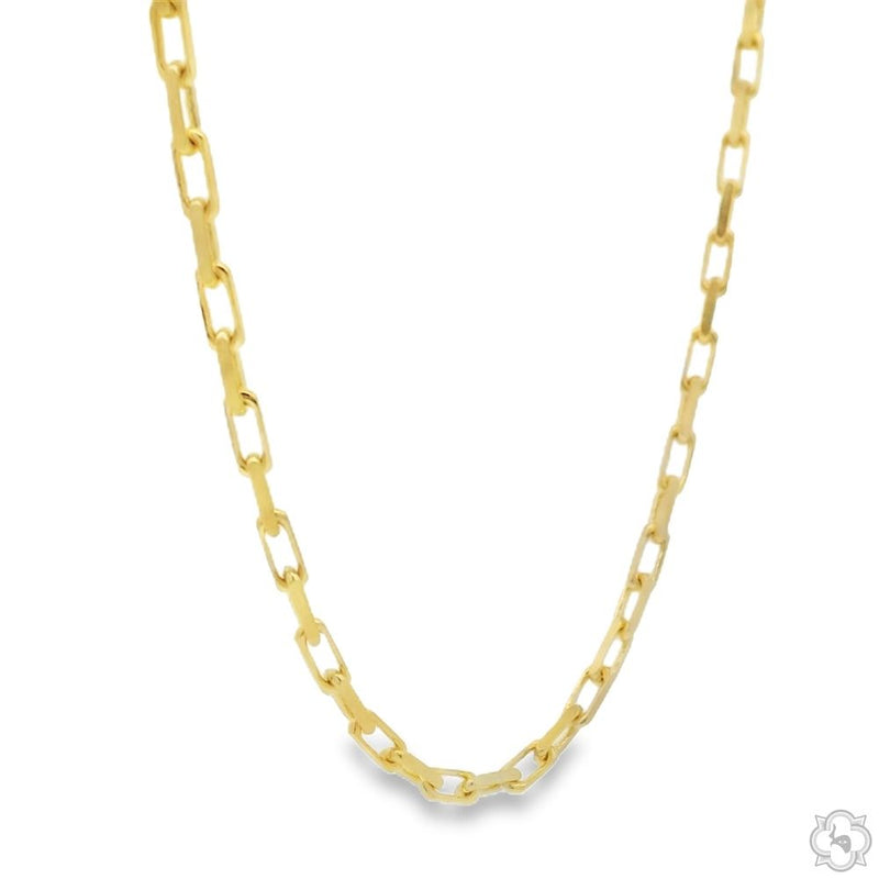 14k Yellow Gold Solid Cable Link Chain 2mm 26 Inches 70447 - Image 3