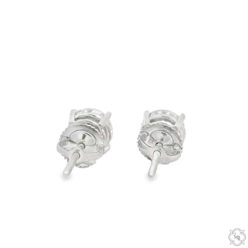 14K Gold 2 Ctw Portuguese-Cut Lab-Grown Diamond Studs, photo 3 of 3