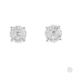 4 CT Portuguese Diamond Earrings 70456 - Image 1