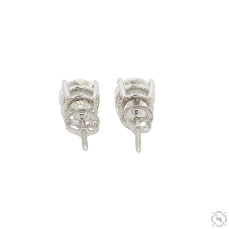 14K Gold 4 Ctw Portuguese-Cut Lab-Grown Diamond Studs, photo 2 of 3