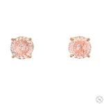 2CT Fancy Pink Portuguese Diamond Earrings 70457 - Image 1