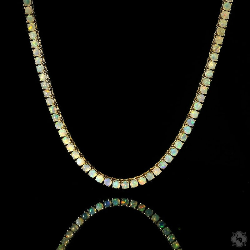 Dainty Opal Tennis Chain 70466 - Image 4
