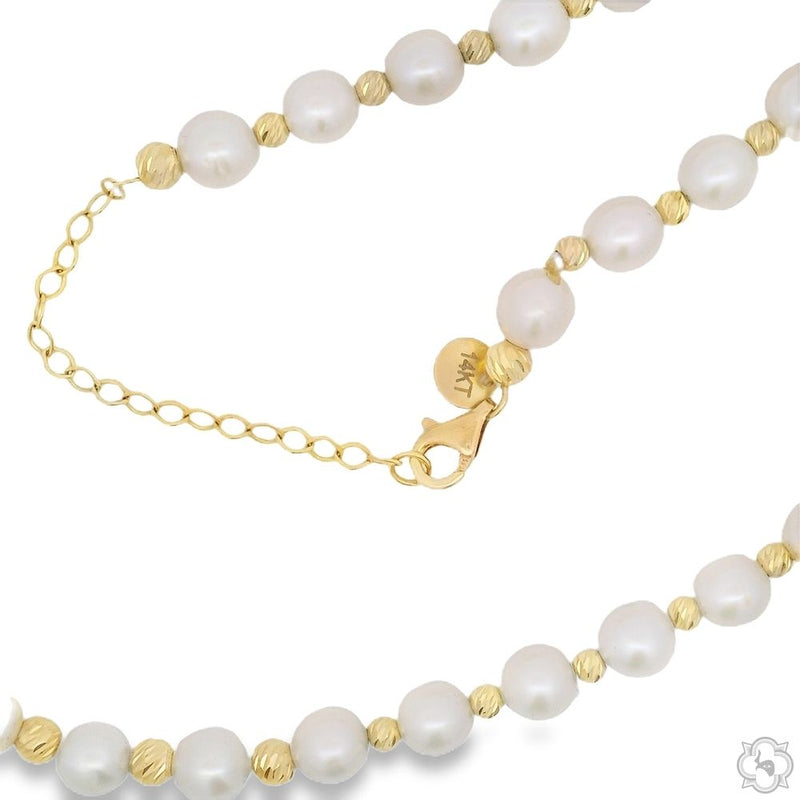Round Pearl Necklace 70467 - Image 4
