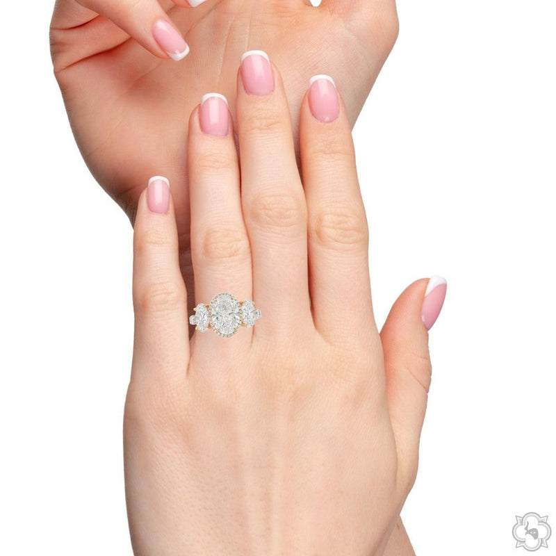 Oval Diamond Engagement Ring 70471 - Image 7