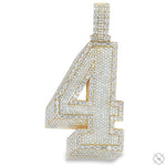 Custom Made Number 4 Diamond Pendant 70472 - Image 1