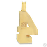 Custom Made Number 4 Diamond Pendant 70472 - Image 4