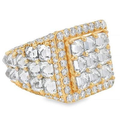 UpSide Down Asscher Diamond Birthday Pinky Ring 70474 - Image 3