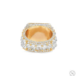 UpSide Down Asscher Diamond Birthday Pinky Ring 70474 - Image 5