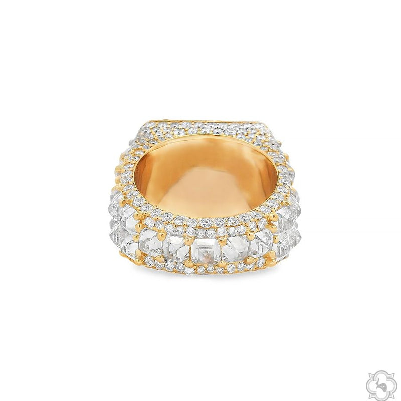 UpSide Down Asscher Diamond Birthday Pinky Ring 70474 - Image 5