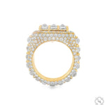 UpSide Down Asscher Diamond Birthday Pinky Ring 70474 - Image 6