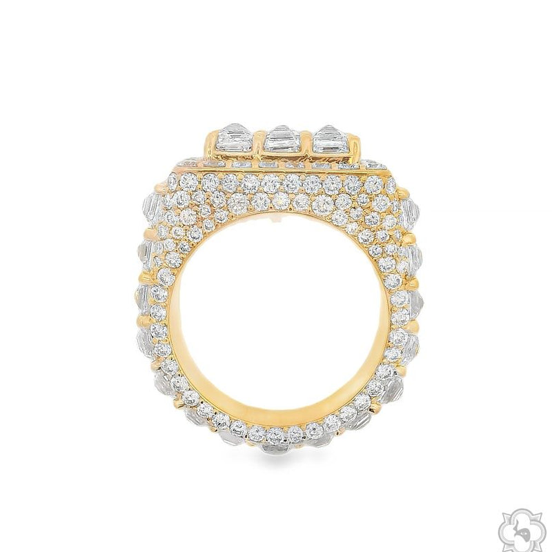 UpSide Down Asscher Diamond Birthday Pinky Ring 70474 - Image 6