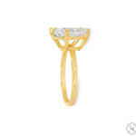 The Toi et Moi Emerald and Pear Engagement Ring 70476 - Image 4