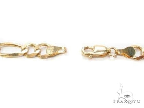 Mens 10k Solid Yellow Gold Figaro Chain 24 Inches 8.50mm 70487 - Image 4