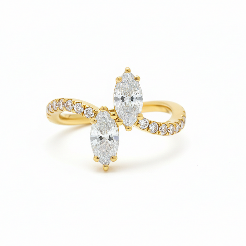 Celestial Dual Marquise Diamond Ring 70502