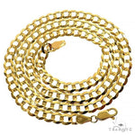 Mens 14k Solid Yellow Gold Cuban/curb Chain 28 Inches 7mm 70503 - Image 3