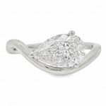 Pear Twist Diamond Ring 70505