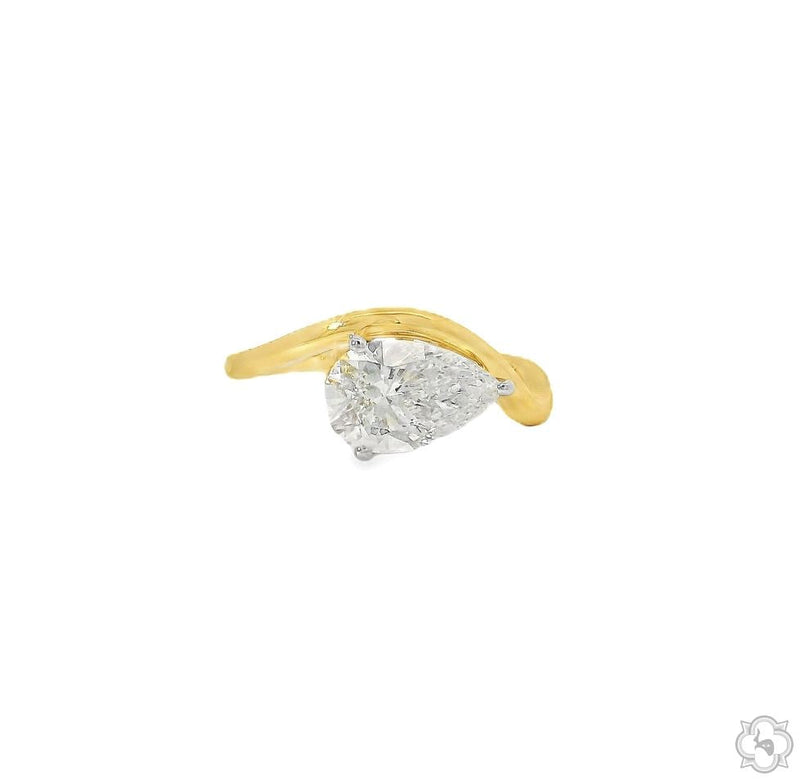 Pear Twist Diamond Ring 70505 - Image 2