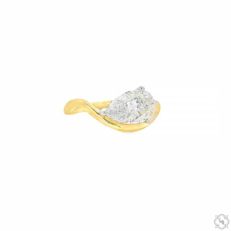 Pear Twist Diamond Ring 70505 - Image 4