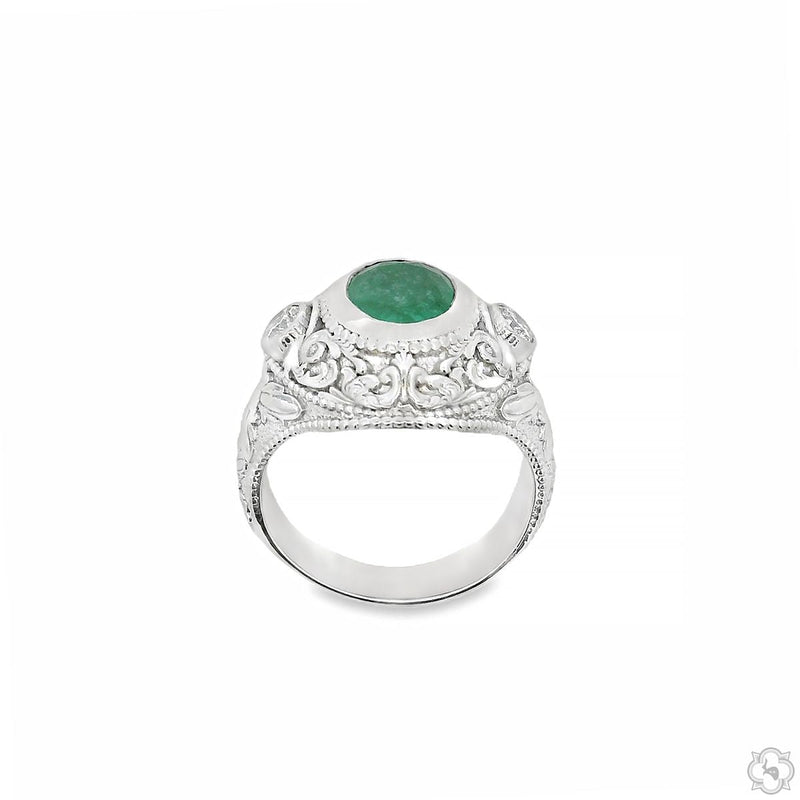 Emerald Crest Filigree Ring, photo 8 of 9