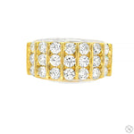 Triple Row Diamond Band Ring 70526 - Image 1