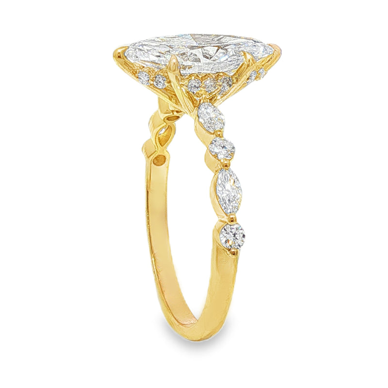 Marquise Diamond Engagement Ring  2 CT 71343