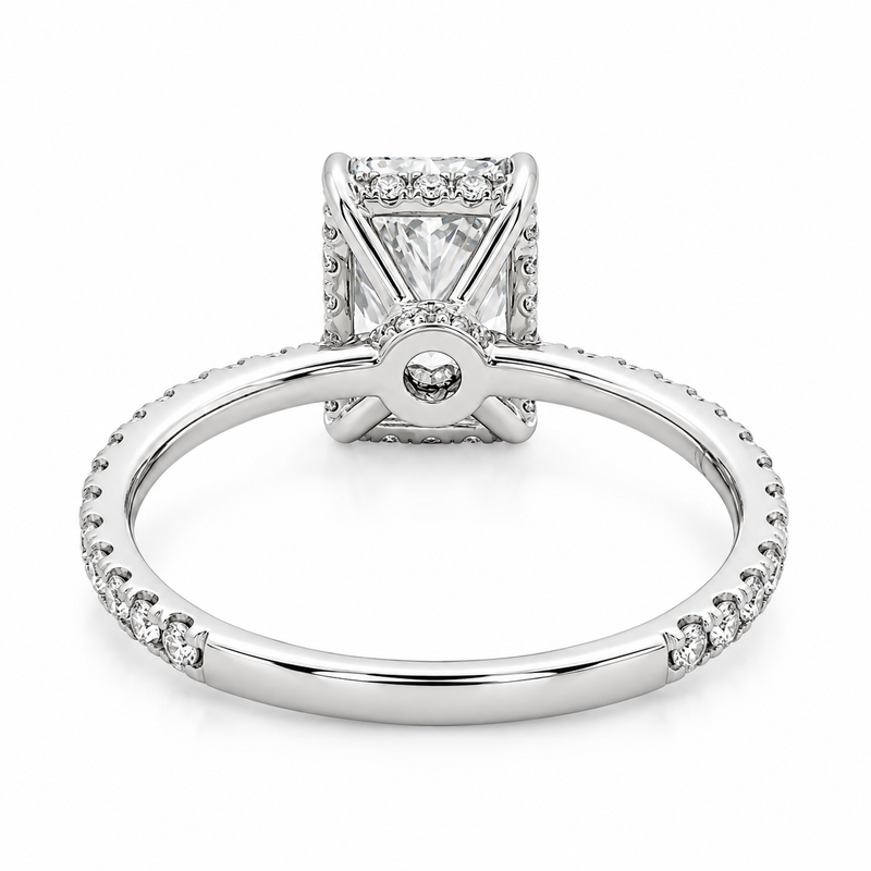 14K Gold Radiant Lab-Grown Diamond Engagement Ring, photo 6 of 7