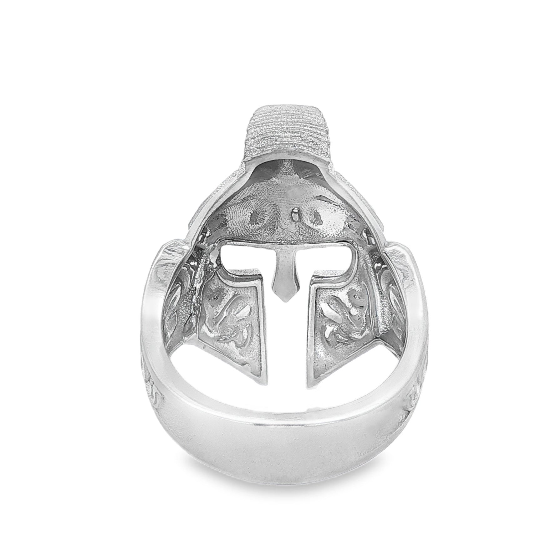 Silver Trojan Warrior Ring 71130 | TraxNYC