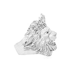 Royal Lion Head Silver Ring 71131