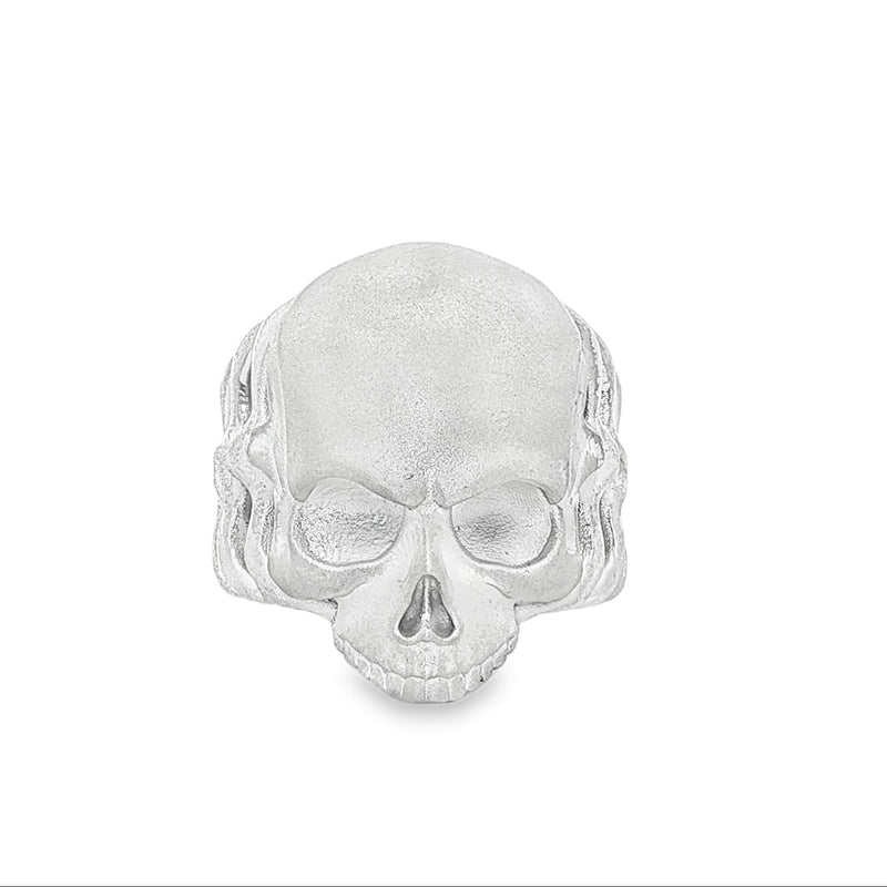 Gothic Silver Skull Ring 71132