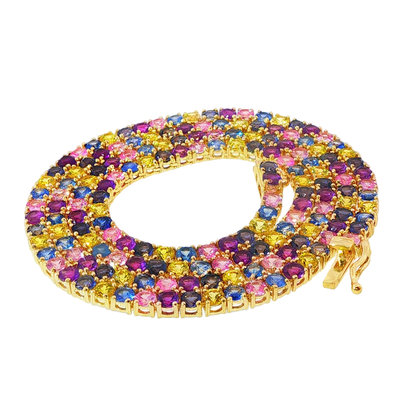 10 Pointer Multicolor Tennis Chain 71396